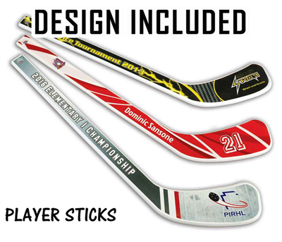 Plastic Player Hockey Stick (White) Professionally Designed