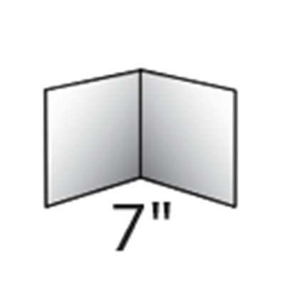 7in 2 Panels = 4 Printed Pages Folder