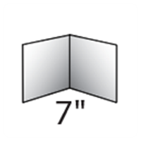 7in 2 Panels = 4 Printed Pages Folder