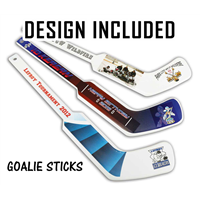 Plastic Goalie Hockey Stick (White) Professionally Designed