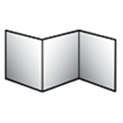 3 Panels = 6 Printed Pages Folder