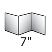 7in  3Panels = 6 Printed Pages Folder
