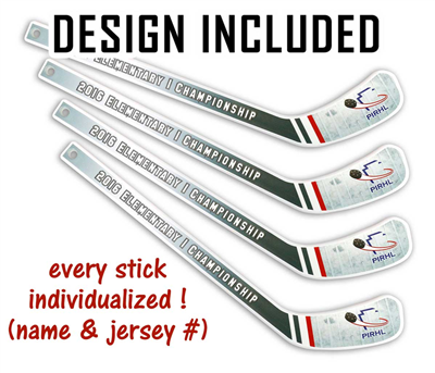 Plastic Player Hockey Stick (White Team) Professionally Designed