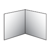 10in 4 Panels = 8 Printed Pages Poster Folder