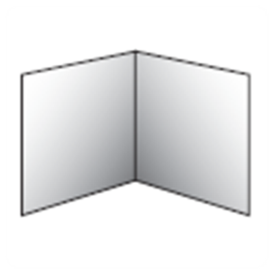 10in 4 Panels = 8 Printed Pages Poster Folder