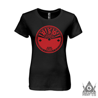 RSDC STICKER WOMENS T-SHIRT - LARGE BLACK